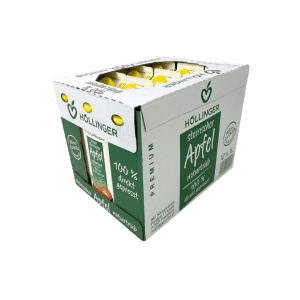 Höllingers Steirischer Apfelsaft naturtrüb Werksverkauf-Karton mit 24x1Liter Packungen 100% direkt gepresst.