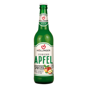 Steirischer Apfel Spritzer in der grünen Mehrweg-Glasflasche